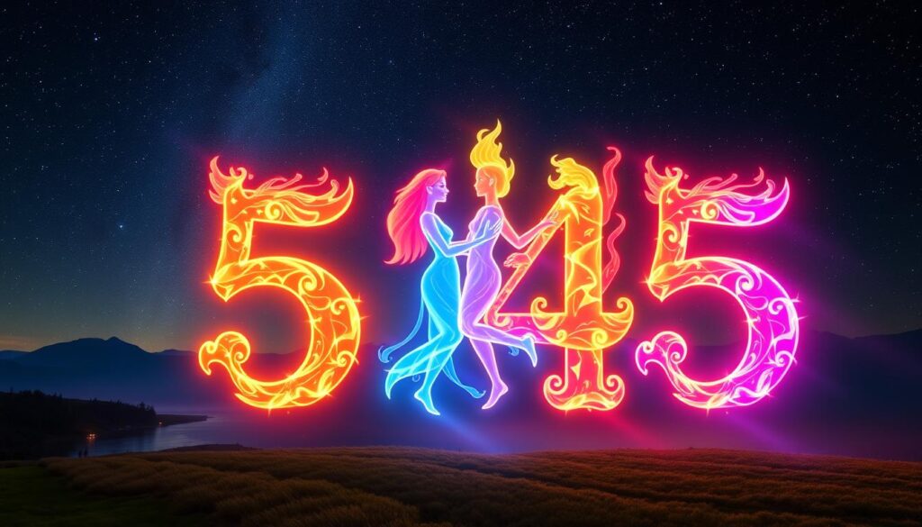 545 angel number twin flame connection